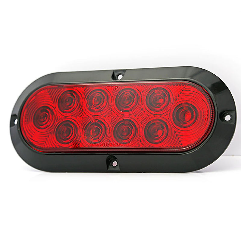 6" Red Oval Pontoon Trailer Light
