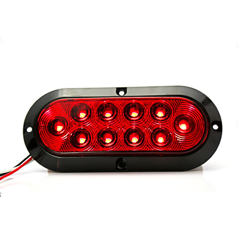 6" Red Oval Pontoon Trailer Light