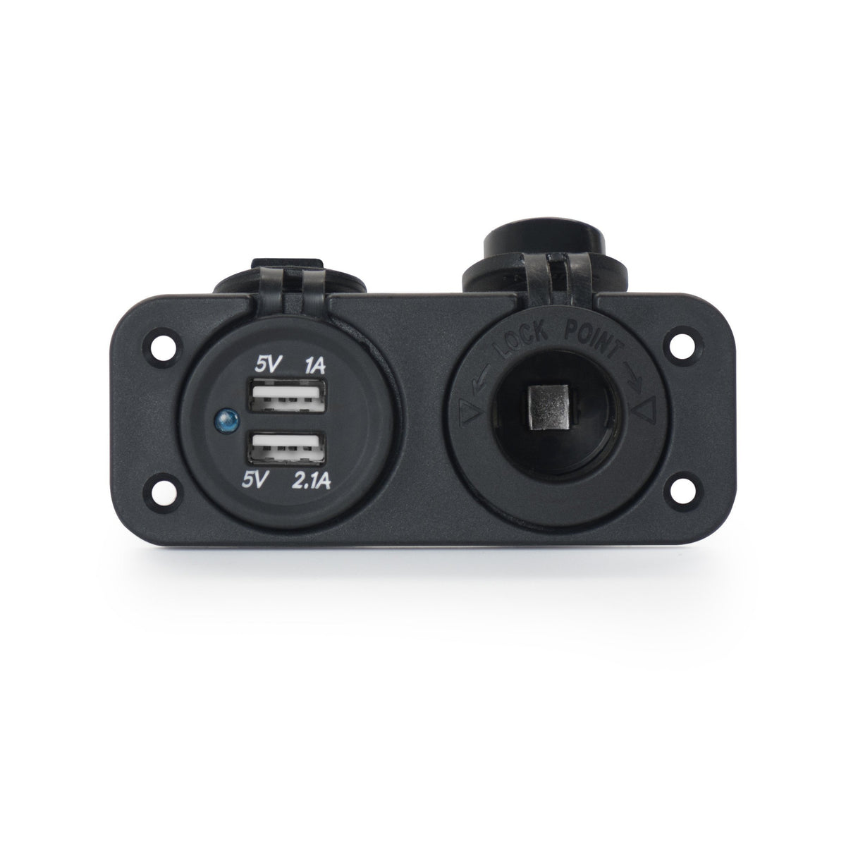 boat cigarette lighter power outlet DaierTek 12V Car Socket Femaile 12 Volt Replacement With Blue LED Waterproof for Marine Upgrade your vehicles power connection with this durable cigarette lighter socket outlet plug Waterproof DC 12V 24V Car